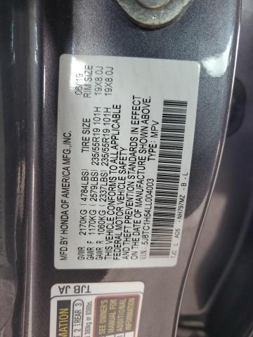 2020 ACURA RDX TECHNO 5J8TC1H54LL004003