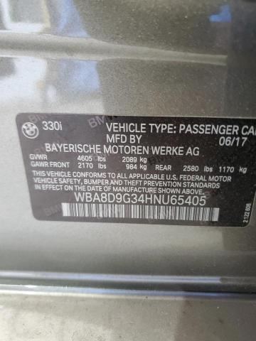 2017 BMW 330 XI WBA8D9G34HNU65405