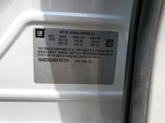 2016 BUICK LACROSSE 1G4GC5G33GF191774