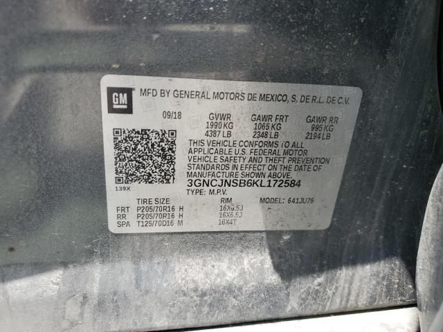 2019 CHEVROLET TRAX LS - 3GNCJNSB6KL172584