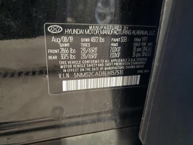 2020 HYUNDAI SANTA FE SE 5NMS2CAD8LH157513