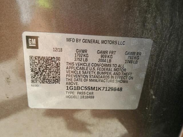 2019 CHEVROLET CRUZE LS - 1G1BC5SM1K7129848