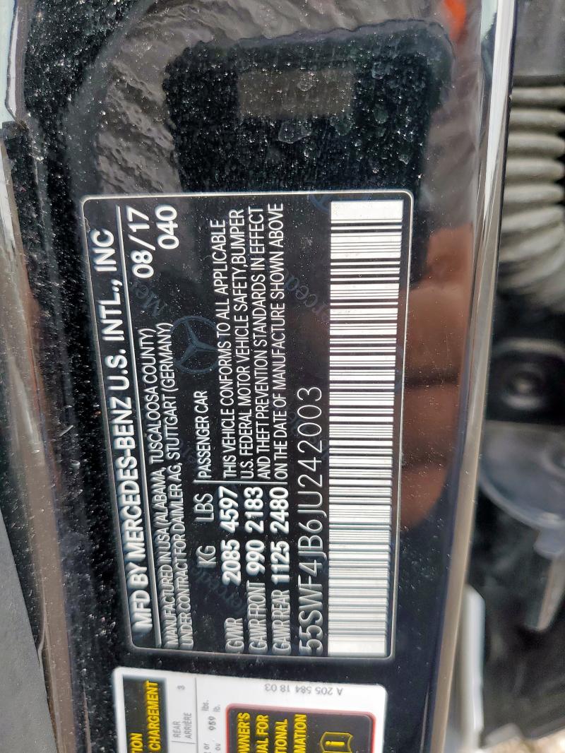 2018 MERCEDES-BENZ C 300 55SWF4JB6JU242003