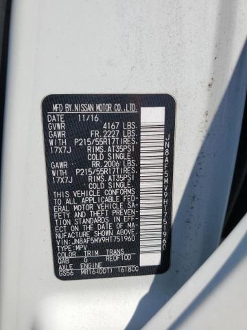 2017 NISSAN JUKE S JN8AF5MV9HT751960