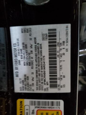 2022 FORD BRONCO SPO - 3FMCR9B61NRD41175
