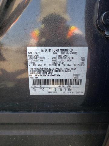 2020 FORD EXPLORER S - 1FM5K8GC6LGA87974