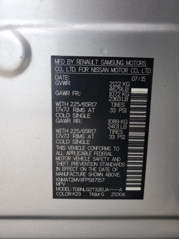 2015 NISSAN ROGUE S - KNMAT2MVXFP587157