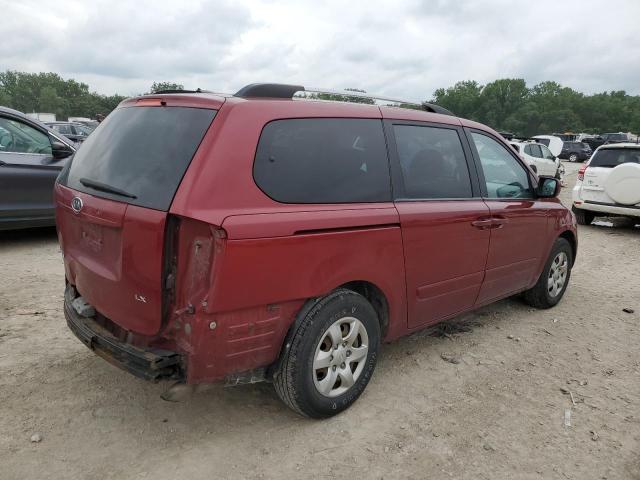 KIA SEDONA EX 2009 red  gas KNDMB233196314098 photo #4