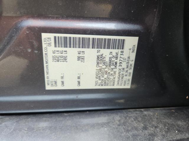 2018 NISSAN MAXIMA 3.5 1N4AA6APXJC397738