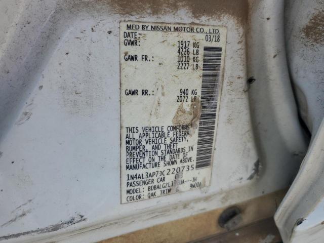 2018 NISSAN ALTIMA 2.5 - 1N4AL3AP7JC220735