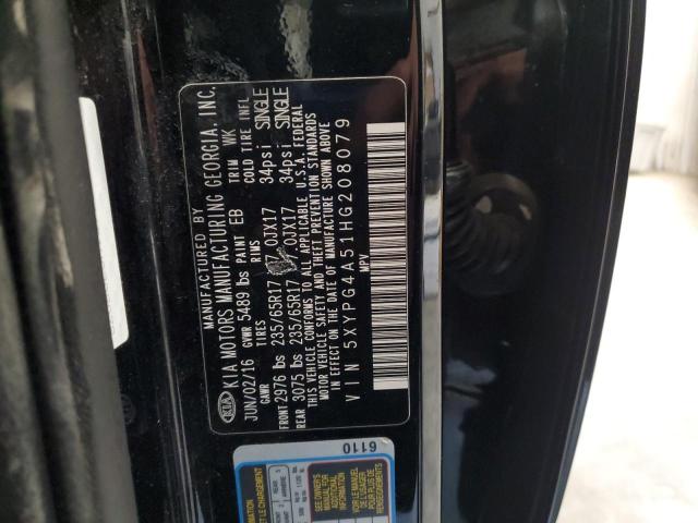 5XYPG4A51HG208079 2017 KIA SORENTO