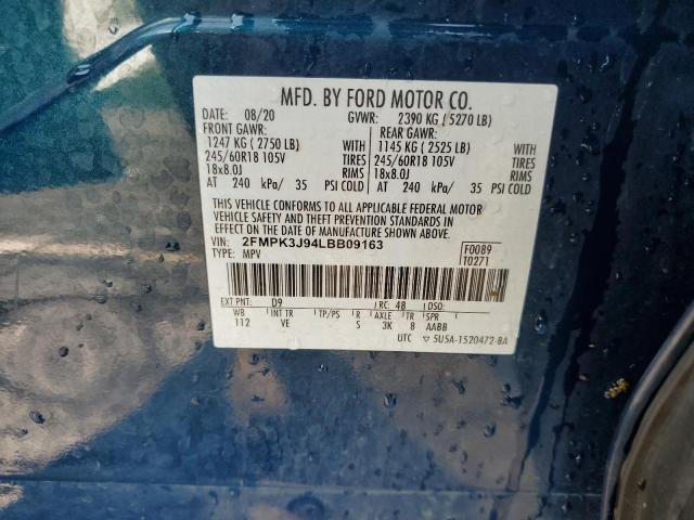 2020 FORD EDGE SEL - 2FMPK3J94LBB09163