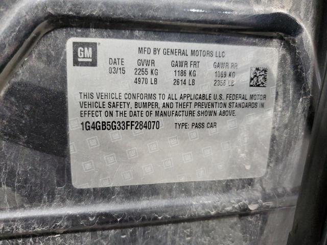 2015 BUICK LACROSSE 1G4GB5G33FF284070