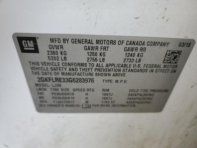 2016 GMC TERRAIN DE 2GKFLRE33G6283976