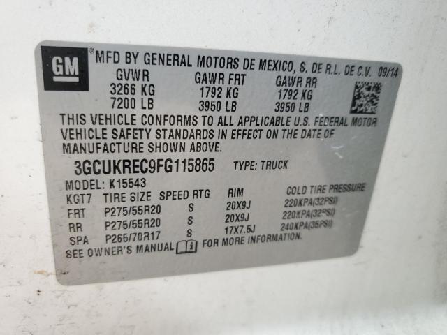 2015 CHEVROLET SILVERADO - 3GCUKREC9FG115865