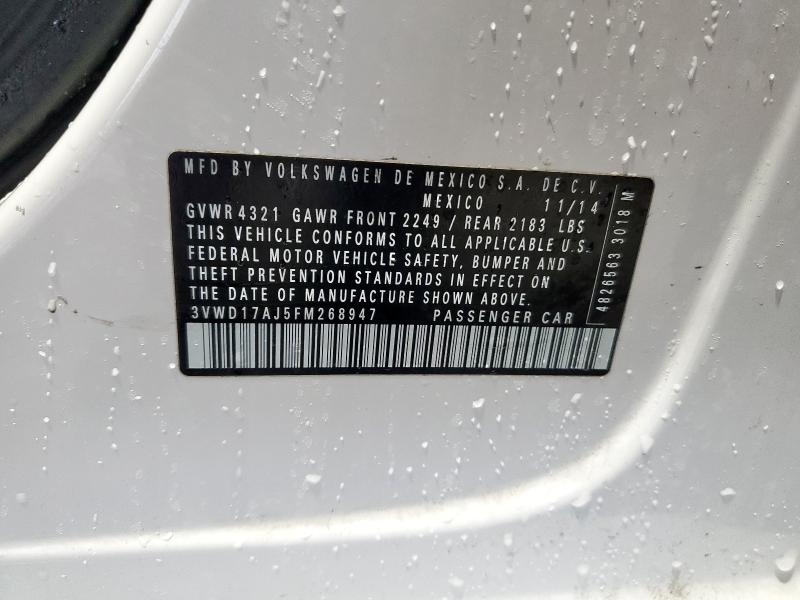 2015 VOLKSWAGEN JETTA SE 3VWD17AJ5FM268947