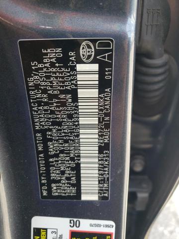 2016 TOYOTA COROLLA L 2T1BURHE1GC499375