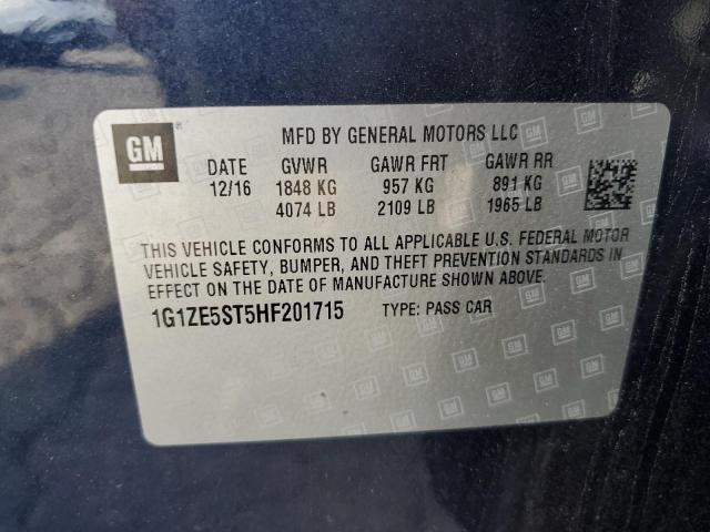 2017 CHEVROLET MALIBU LT - 1G1ZE5ST5HF201715