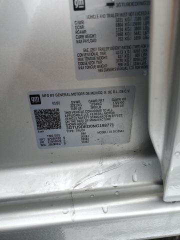 2022 GMC SIERRA LIM - 3GTU9DED0NG198771