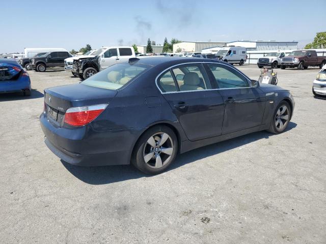 BMW 5 SERIES 2007 black  gas WBANE535X7B992641 photo #4