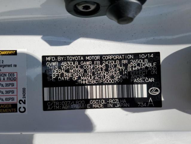2015 LEXUS RC 350 JTHHE5BC1F5000799