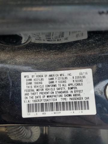 2016 HONDA ACCORD EX 1HGCR2F72GA217204