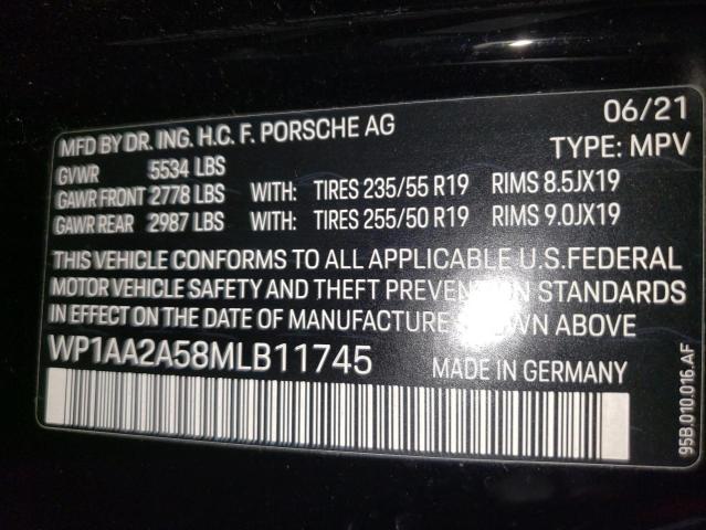 2021 PORSCHE MACAN - WP1AA2A58MLB11745