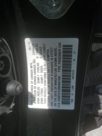 2016 HONDA CIVIC EX - 2HGFC1F33GH651042