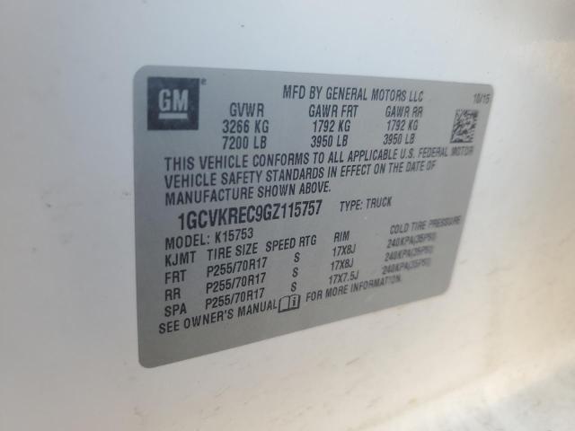 2016 CHEVROLET SILVERADO - 1GCVKREC9GZ115757
