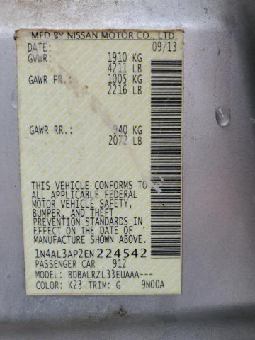 2014 NISSAN ALTIMA 2.5 - 1N4AL3AP2EN224542