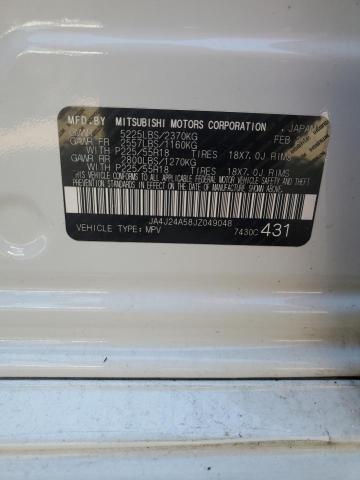 2018 MITSUBISHI OUTLANDER - JA4J24A58JZ049048