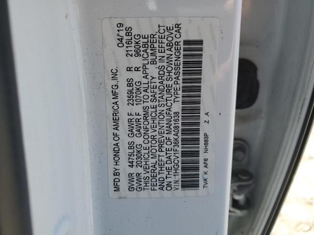 2019 HONDA ACCORD SPO 1HGCV1F36KA081638