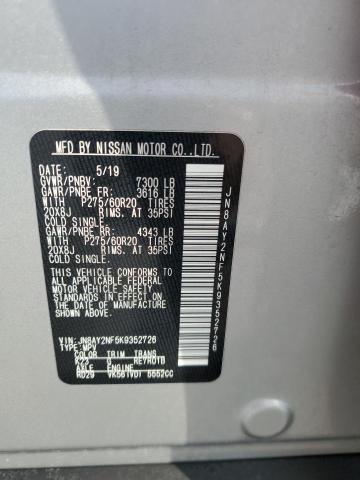 2019 NISSAN ARMADA PLA - JN8AY2NF5K9352726