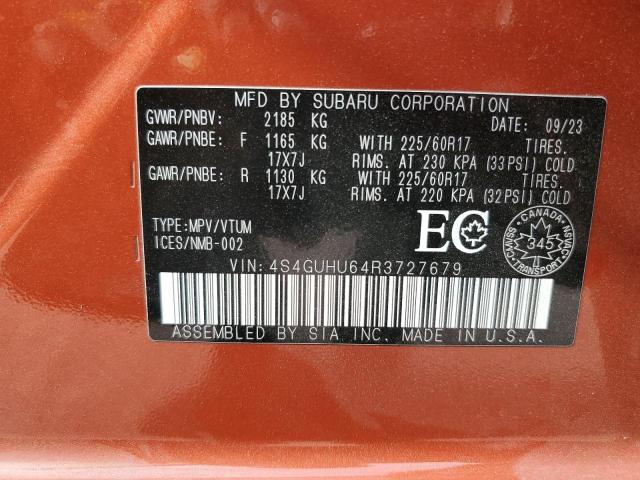 2024 SUBARU CROSSTREK - 4S4GUHU64R3727679