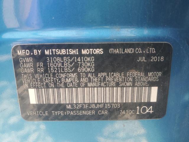 2018 MITSUBISHI MIRAGE G4 ML32F3FJ8JHF15703