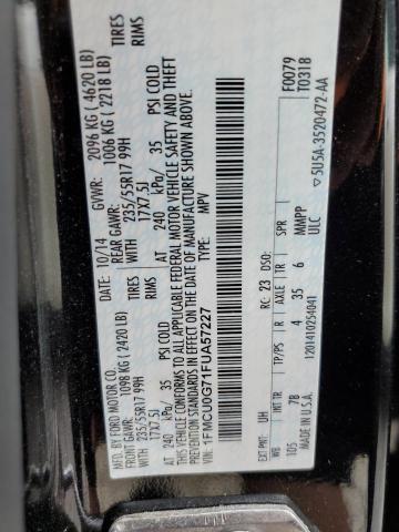 2015 FORD ESCAPE SE - 1FMCU0G71FUA57227
