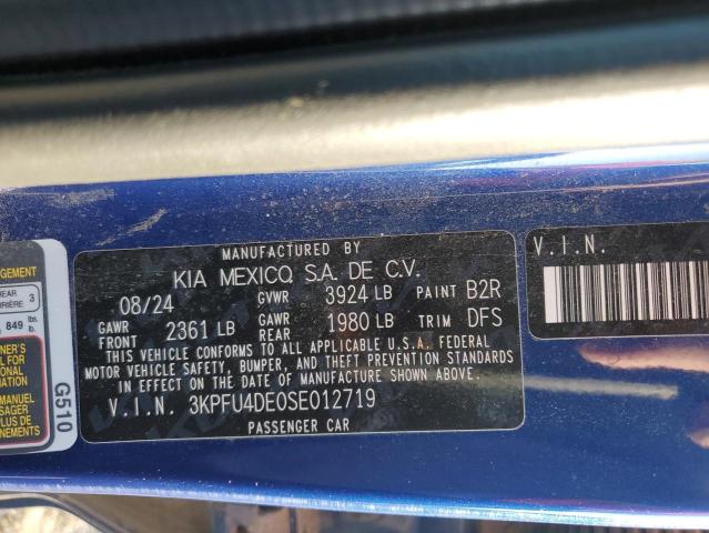 2025 KIA K4 EX 3KPFU4DE0SE012719