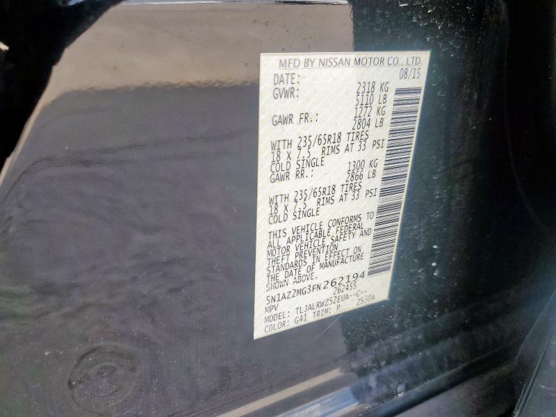 2015 NISSAN MURANO S - 5N1AZ2MG3FN262194