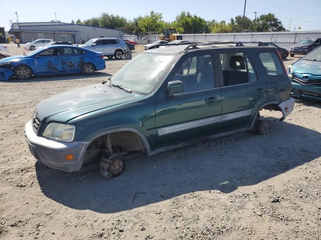 HONDA CR-V EX 2000 green  gas JHLRD1766YS014287 photo #1