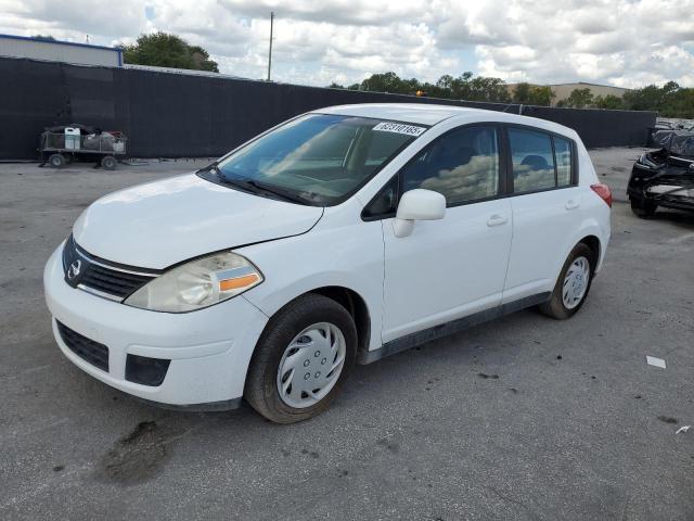 NISSAN VERSA S 2007 white hatchbac gas 3N1BC13E17L377109 photo #1