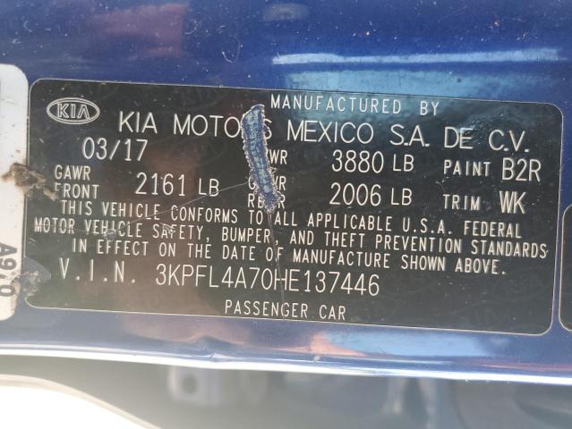2017 KIA FORTE LX - 3KPFL4A70HE137446