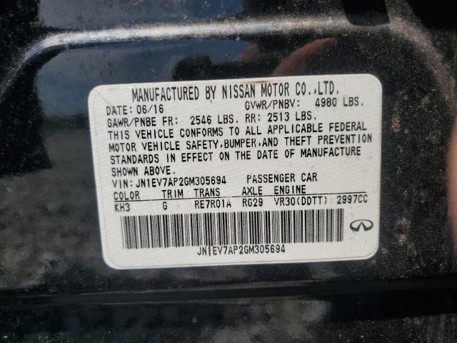 2016 INFINITI Q50 PREMIU JN1EV7AP2GM305694
