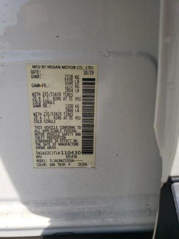 2020 NISSAN MURANO SL 5N1AZ2CJ7LN110430