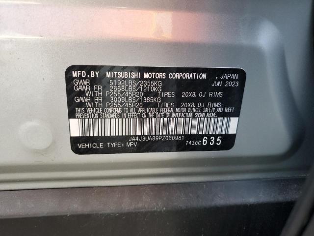 2023 MITSUBISHI OUTLANDER JA4J3UA89PZ060981