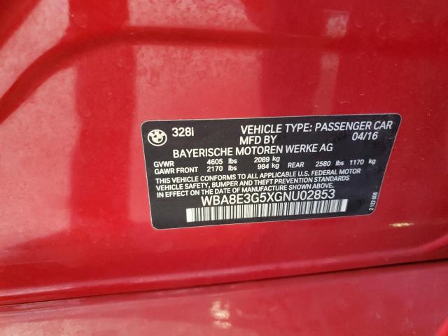 2016 BMW 328 XI SUL WBA8E3G5XGNU02853