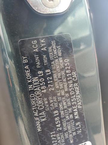 2022 KIA STINGER GT KNAE35LD5N6118250