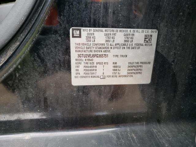2015 GMC SIERRA K15 3GTU2VEJ6FG365751