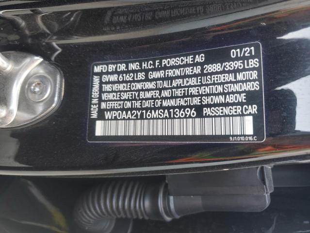 2021 PORSCHE TAYCAN WP0AA2Y16MSA13696