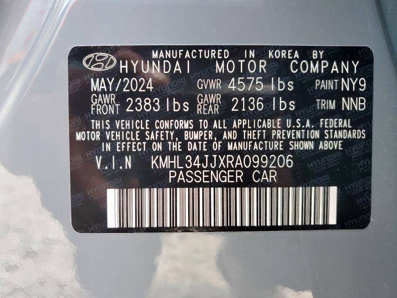 2024 HYUNDAI SONATA HYB KMHL34JJXRA099206