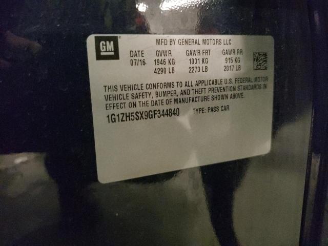 2016 CHEVROLET MALIBU PRE 1G1ZH5SX9GF344840